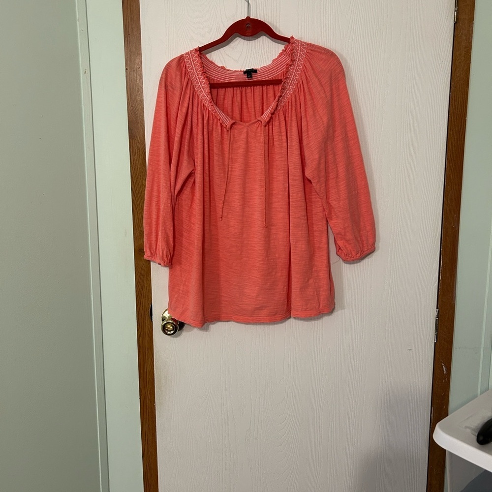 Talbot’s Women's Coral Top Size Large